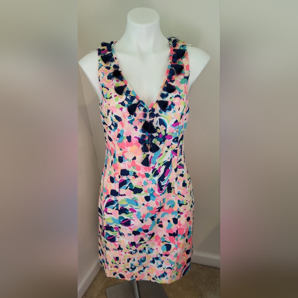 Lilly Pulitzer Cabrey Shift Pina Colada Dress size 4